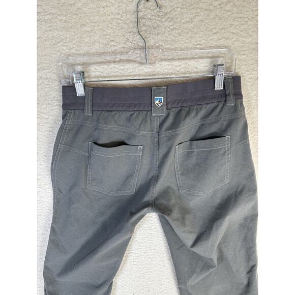 Kuhl Strattus Pants Womens sz 6 Regular 29x29 Gray Hike Drawstring Ankle Stretch - Picture 12 of 16